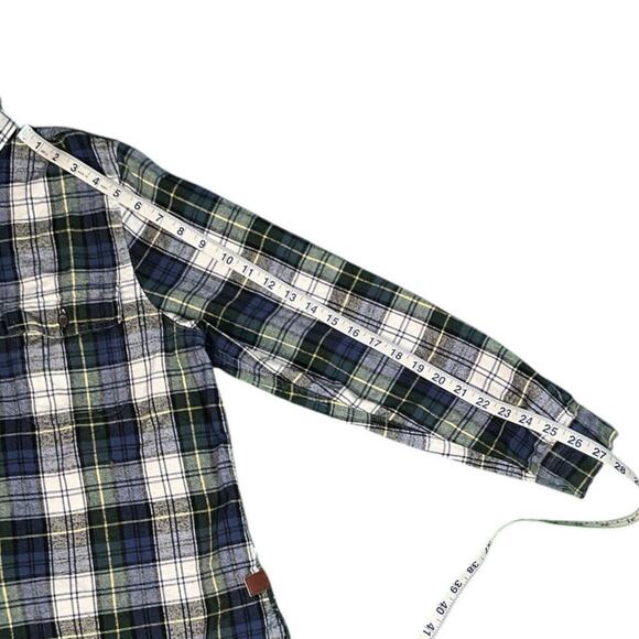 L.L. Bean Men's Multicolor XL 100% Cotton Henley Sweater 3/4 Zip 2 front Pockets - Picture 10 of 13